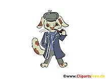 Clipart detektîf Bunny, wêne, nîgarê pirtûkê, grafîk