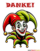Joker Clipart zum Karneval