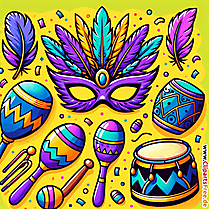 Karneval in Rio Clipart