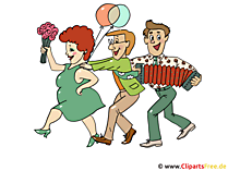 Karneval Party Einladung Clipart