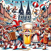 Carnaval parade clipart afbeelding