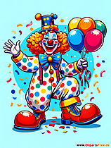 Lustiger Clown Clipart