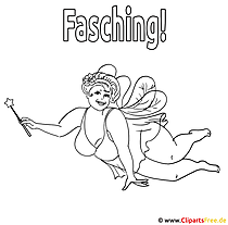 Malvorlage Fasching