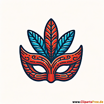 Maske Bild zum Karneval
