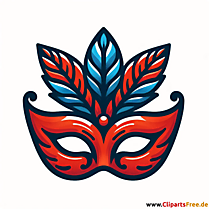 Maske zum Drucken und Ausschneiden Clipart
