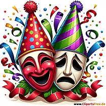 Masques carnaval clipart