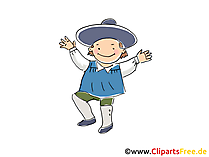 Mexikaner Cartoon, Clipart, Bild, Illustration