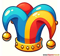 Jester hat clipart for carnival