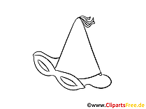 Party Hut Zeichnung, Clipart, Bild