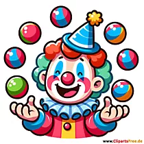 Funny clown PNG image