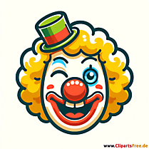 Zwingender Clown Clipart