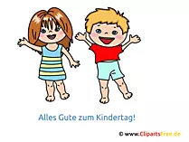 Internationaler Kindertag Bild, Grusskarte, Clipart