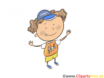 Junge in Grundschule - Kinder Cliparts