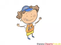 Junge in Grundschule - Kinder Cliparts