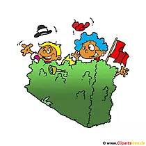 Kinder lachen Clipart, Bild, Cartoon, Grafik, Illustration