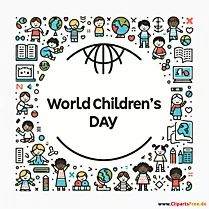 20.09 Weltkindertag Cliparts kostenlos