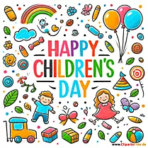Einen glücklichen Kindertag Grusskarte