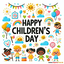 Glückwunschkarte Kindertag zum Drucken