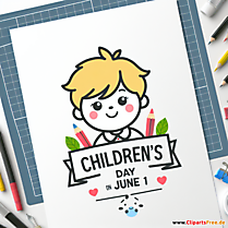 Kindertag am 1 Juni Cliparts kostenlos