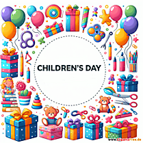 Kindertag Geschenke Clipart kostenlos