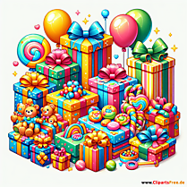 Kindertag Geschenke Cliparts kostenlos