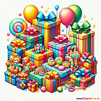 Kindertag Geschenke Cliparts kostenlos