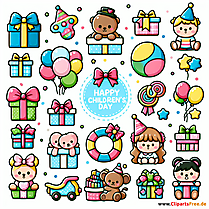 Kindertagsgeschenke Clipart kostenlos