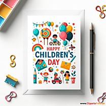 Klappkarte zum Kindertag