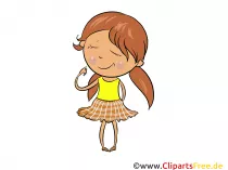Kleines Mädchen Bild, Illustration gratis