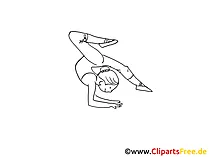 Yoga Zeichnung, Clipart, Bild, Comic