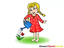 Blumen gießen Kindergarten Bilder kostenlos