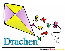 Clipart Drachen steigen lassen