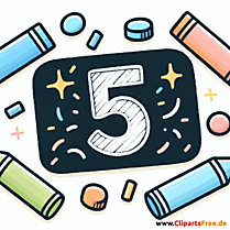 Clipart Zahl 5