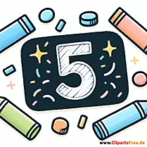 Clipart Zahl 5