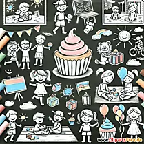Clipart zum Kindertag