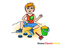 Im Sandkasten spielen Bild, Clipart, Cartoon Im Sandkasten spielen Bild, Clipart, Cartoon