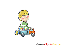 Junge spielt mit Auto Bild, Clipart, Cartoon, Comic gratis Junge spielt mit Auto Bild, Clipart, Cartoon, Comic gratis