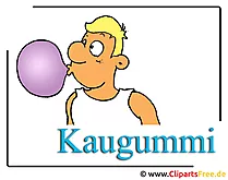 Kaugummi Cartoonbild kostenlos Clipart