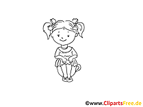 Madchen Malen Mit Polychromos Kleine Schlittschuhlauferin In