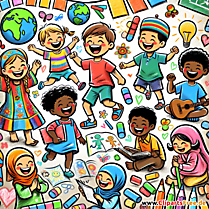 Kindertag Clipart kostenlos