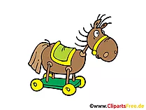 Schaukelpferd Clipart, Illustration, Bild, Grafik gratis
