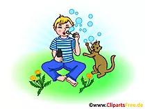 Seifenblasen Cliparts, Bilder, Illustrationen Kindergarten