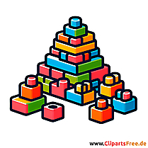Bauklötze Clipart - Bilder zum Thema Kinderspielzeug