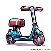 E-Roller Clipart - Bilder mit Kinderspielzeug