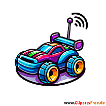 Ferngesteuertes Auto Clipart - Bilder mit Kinderspielzeug