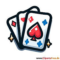Kartenspiel Clipart - Bilder mit Kinderspielzeug