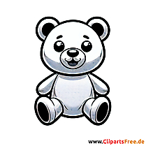 Plüschtier Clipart - Bilder mit Kinderspielzeug