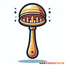Rassel Clipart - Bilder mit Kinderspielzeug