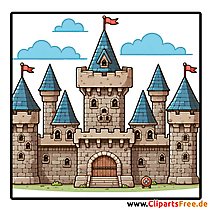 Ritterburg Clipart - Bilder mit Kinderspielzeug