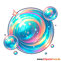 Seifenblasen Clipart - Bilder mit Kinderspielzeug